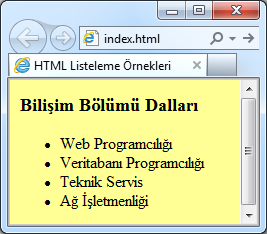 ul ile madde işareti